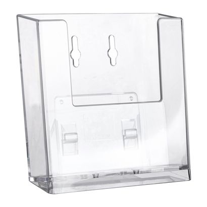 Prospekthalter Wand/ Stand, 1 Fach, Polystyrol, transparent, Taymar 