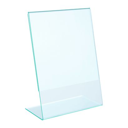 L-Aufsteller, PMMA (Acryl), transparent-grün 