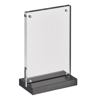 magnetischer T-Aufsteller mit schwarz-matten Sockel 