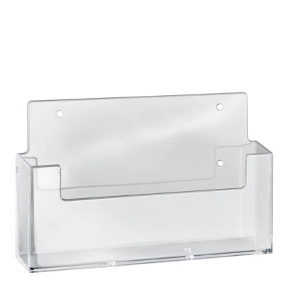 Porte-brochure mural, 1 compartiment, polystyrène, transparent, Taymar 