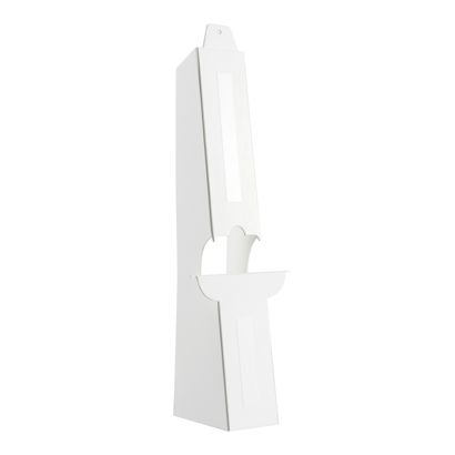 Chevalets carton double pied, blancs A3