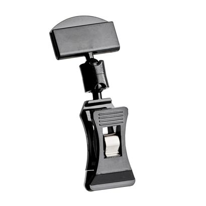 Sign-Clip mit kleiner Klammer und kleinem Preishalter, schwarz 