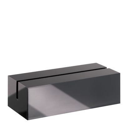 Kartenhalter aus Acryl schwarz | 60 mm | glänzend