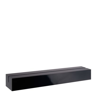 Kartenhalter aus Acryl schwarz | 150 mm | glänzend