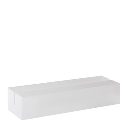 Kartenhalter aus Acryl, Sockel für variables Stecksystem MODUL transparent | 148 mm | matt