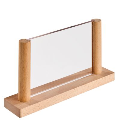 Tischaufsteller mit 2 Acrylplatten 100 x 150 mm