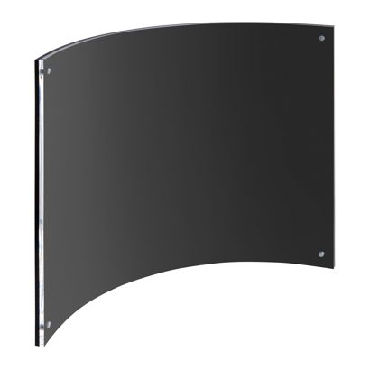 magnetischer Bilderrahmen, gebogen 200x300 mm/A4  | transparent|schwarz 