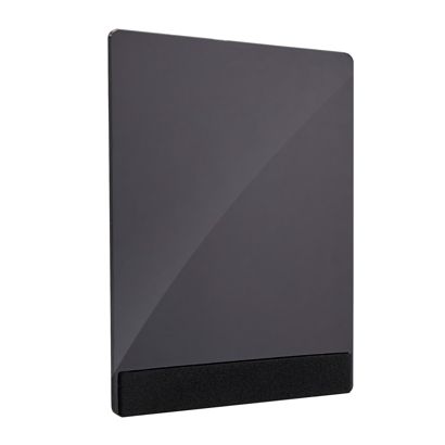Acrylplatte für variables Stecksystem MODUL, Kreidetafel schwarz, PMMA A7 - 74 x 105 mm 