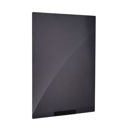 Acrylplatte für variables Stecksystem MODUL, Kreidetafel schwarz, PMMA A4 - 210 x 297 mm 