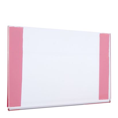Acrylglastasche mit Reinacrylat-Klebeband Querformat | A7
