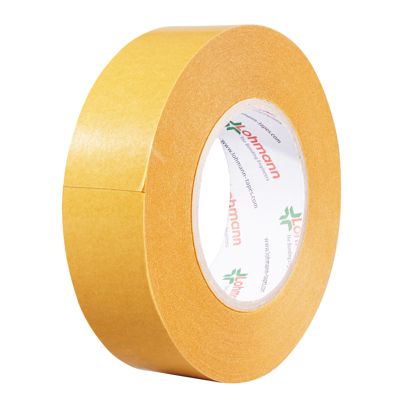 DuploCOLL 3720, Doppelseitiges Spezialpapier-Klebeband, sehr starker Acrylatklebstoff 38 mm | 50 m