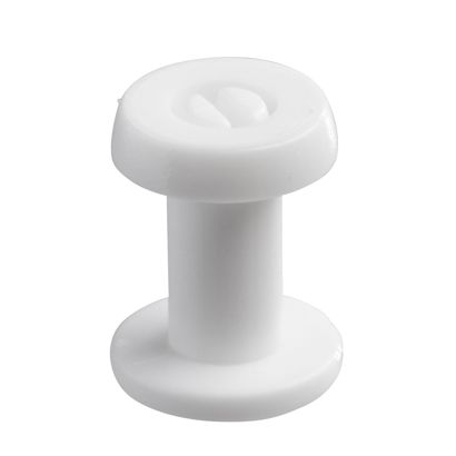Œillets de pression en plastique, modèle épais blanc  | 10 mm