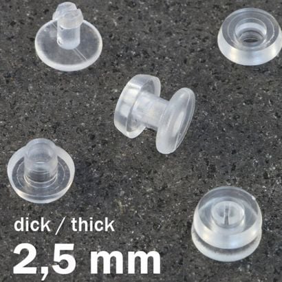 Druckösen Kunststoff, dicke Ausführung 2,5 mm