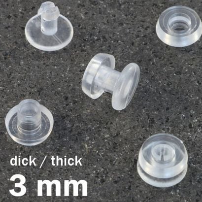 Druckösen Kunststoff, dicke Ausführung 3 mm