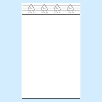 Druckverschlussbeutel, PE-Folie 50 x 90 mm | 50 µm