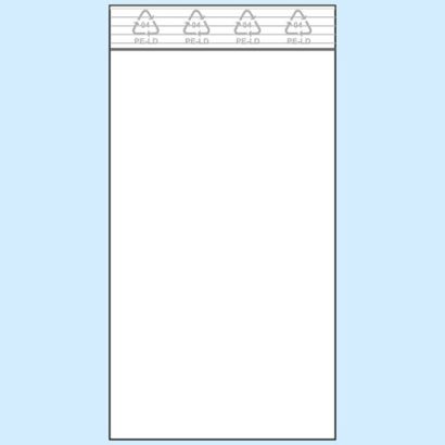 Druckverschlussbeutel, PE-Folie 50 x 100 mm | 50 µm