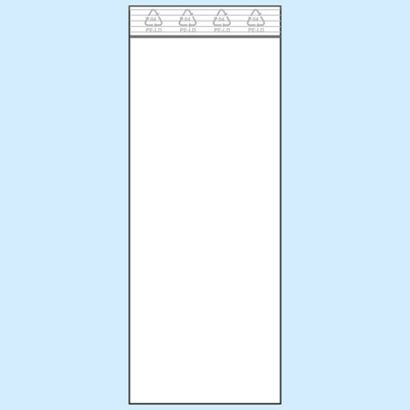 Druckverschlussbeutel, PE-Folie 50 x 130 mm | 50 µm