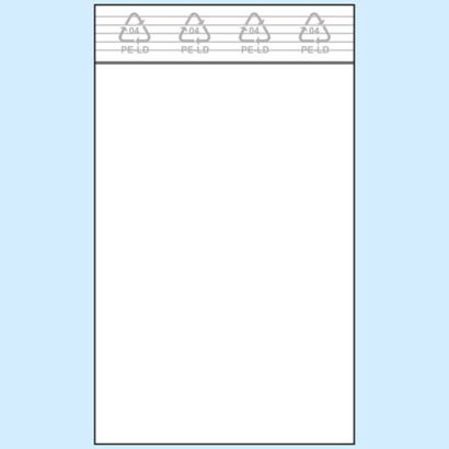 Druckverschlussbeutel, PE-Folie 80 x 120 mm | 50 µm