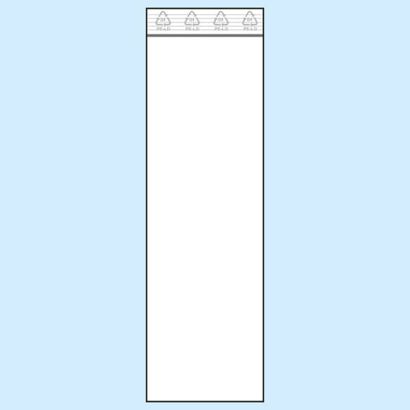 Druckverschlussbeutel, PE-Folie 80 x 250 mm | 50 µm