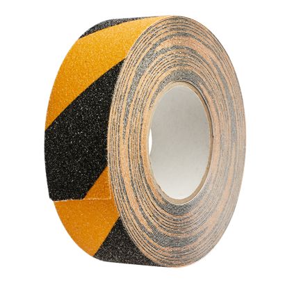 Antirutsch Klebeband, schwarz/gelb 50 mm