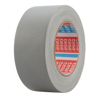 tesa 4651, Premium Gewebeband kunststoffbeschichtet 50 mm | grau