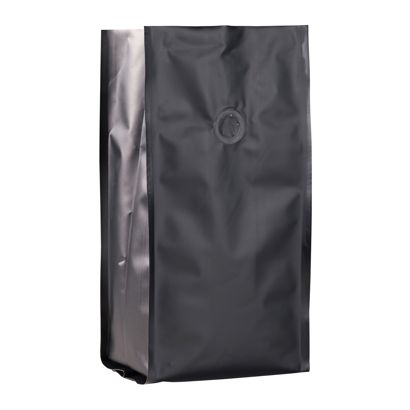 Kaffeebeutel mit Aromaschutzventil, schwarz 