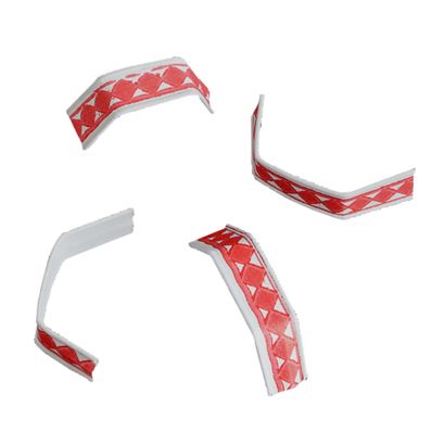 Clipbandverschluss weiß, rot | 33 mm