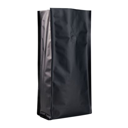 Sac à café avec valve de protection d'arômes, noir 375 x 140 mm