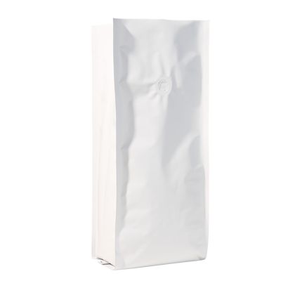 Sac à café avec valve de protection d'arômes, blanc 375 x 140 mm