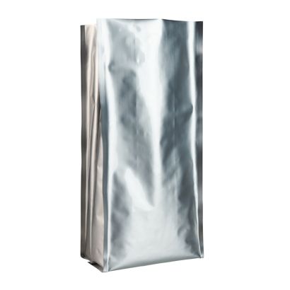 Kaffebeutel mit K-Siegelung, silber 420 x 170 mm
