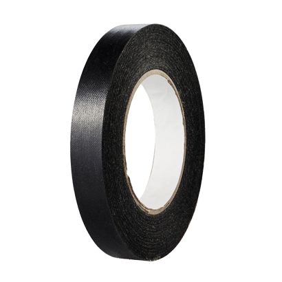 Best Price Fälzelband, Spezialpapier, Leinenstruktur schwarz  | 19 mm