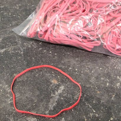 Gummiringe, rot 3 mm | 100 mm