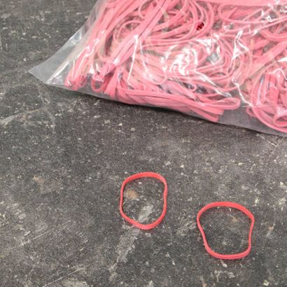 Gummiringe, rot 3 mm | 25 mm