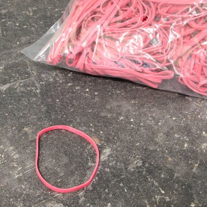 Gummiringe, rot 3 mm | 60 mm