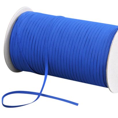 Élastique plat 5 mm bleu  | 500 m