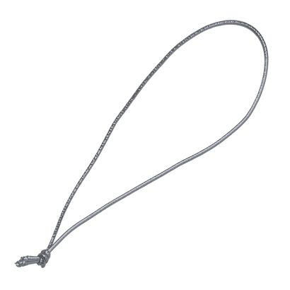 Fertigschleifen mit Einfachknoten silber | 100 mm