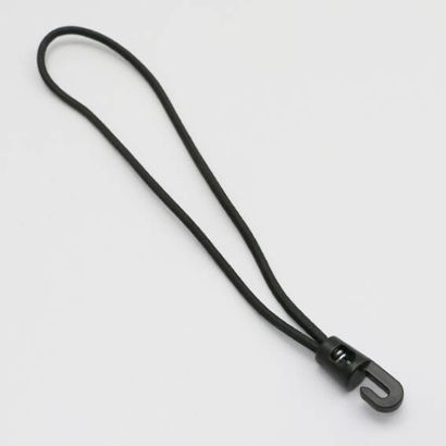 Gummispanner mit Haken schwarz | 250 mm
