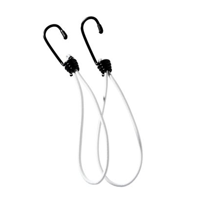 Tendeur élastique avec crochet métallique 200 mm | blanc 