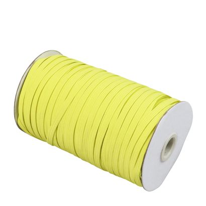 Gummiband 6 mm flach gelb | 125 m