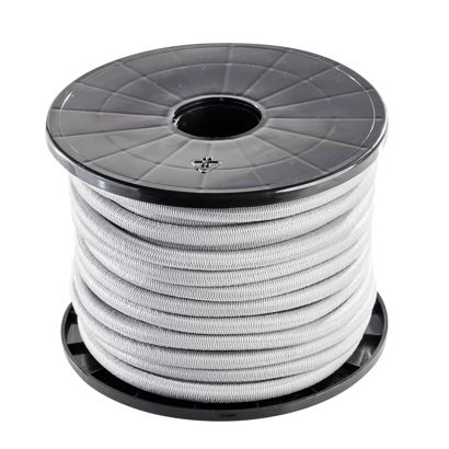 Corde élastique 8 mm gris 