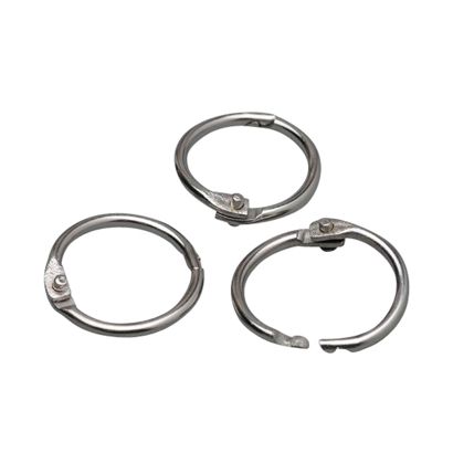 Heftringe Metall silber | 19 mm