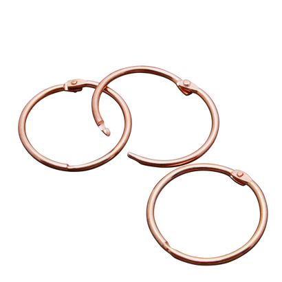Heftringe Metall kupfer | 25 mm