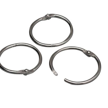 Heftringe Metall silber | 38 mm