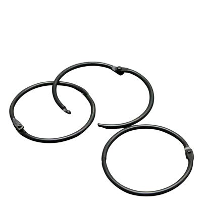 Heftringe Metall schwarz | 50 mm