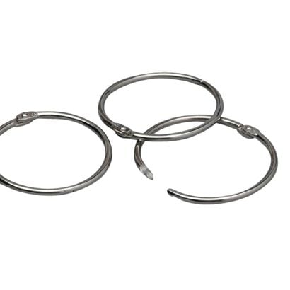 Anneaux de reliure métal 76 mm  | argent 