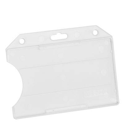 Porte-badges pour cartes de crédit, plastique rigide, avec trous ronds et trous européens 