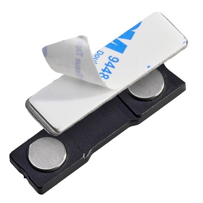  Magnet für Namensschilder, selbstklebend 45 x 13 mm  | 2 Magnete 