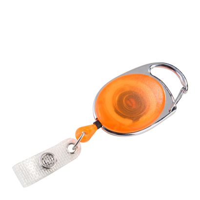Ausweisjojo orange, transparent