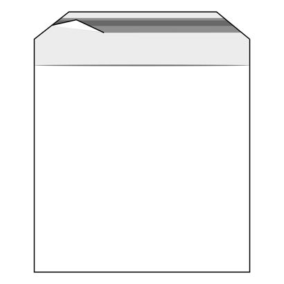 Klappenbeutel, wiederverschließbar, PE-Folie, transparent 220 x 220 mm - 1/6 DIN