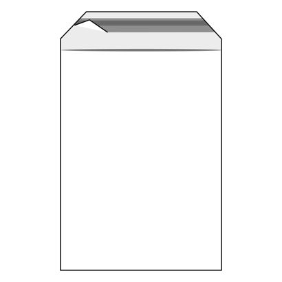 Klappenbeutel, wiederverschließbar, PE-Folie, transparent 350 x 450 mm